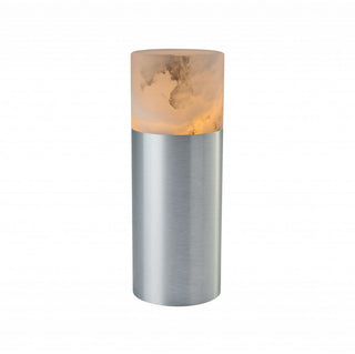 12 HRS Lamp | Akkuleuchte | Silber | Aluminium | Alabaster | ONE A - GEOSTUDIO