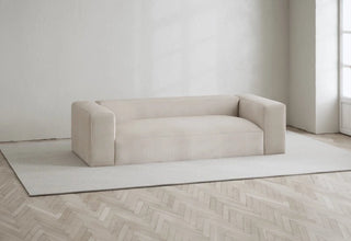 Bulky Cord | Sofa | 240 cm | 2 Sitzer | Cord | Fresh Pearly | Layered - GEOSTUDIO