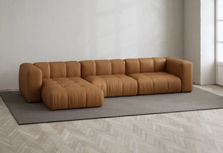 Cecco | Sofa | 324cm | Lounge Links | 3 Sitzer | Leder | Layered - GEOSTUDIO
