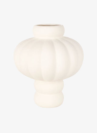 Ceramic Balloon Vase 03 | Vase | Ø35 | Keramik | Raw White | Sanded Grey | Sanded Ocker | Louise Roe - GEOSTUDIO