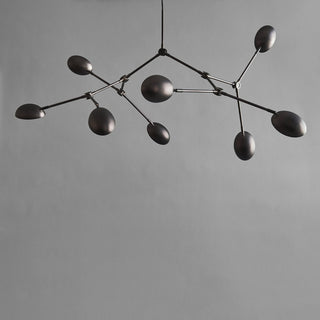 Drop Chandelier Burned Black | Kronleuchter | 155 cm | Schwarz Rötlich | 101 Copenhagen - GEOSTUDIO