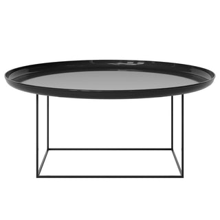 Duke Coffee Table Large | Beistelltisch | Ø: 90cm | Obsidian | Mineral | Maroon | Stahl | Lackiert | Norr11 - GEOSTUDIO