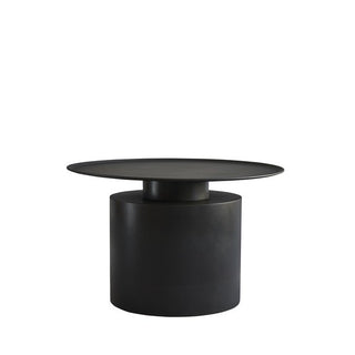 Pillar Coffee Table | Low | Beistelltisch | Ø 65 cm | Metall | Schwarz | 101 Copenhagen - GEOSTUDIO