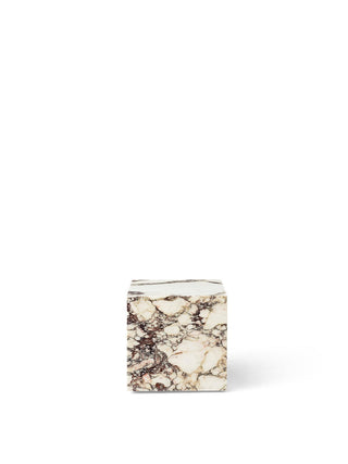 Plinth Cubic | Beistelltisch | 40 cm | Rose Calacatta Viola Marmor | Audo - GEOSTUDIO