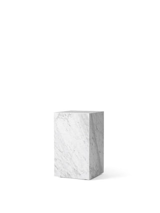 Plinth Tall | Beistelltisch | 51 cm | hoch | Weiß | Carrara Marmor | Audo - GEOSTUDIO