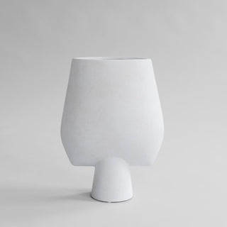 Sphere Vase Square | Big | 43cm | Keramik | Bone White | Weiß | 101 Copenhagen - GEOSTUDIO