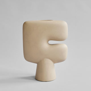 Tribal Vase Big I 45cm I Keramik | Sand | Beige | 101 Copenhagen - GEOSTUDIO