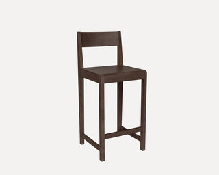 Bar Chair 01 | Barhocker | H65cm | Birke | Warm Brown | Dark | Natural | Ash Black | Frama - GEOSTUDIO