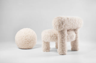 Low Chair Gropius I CS1 Fluffy Edition I Sessel Faux Fur - GEOSTUDIO