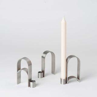 Arch Candleholder Vol 3 | Kerzenhalter | 12 cm | Edelstahl | Kristina Dam - GEOSTUDIO