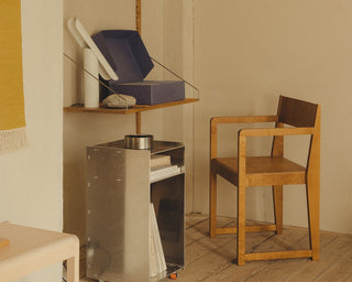 Armrest Chair 01 | Stuhl | 81cm | Warm Brown | Birke | Frama - GEOSTUDIO