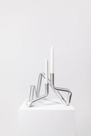 Bucatini | Kerzenständer | 30cm | Aluminium | AOT - GEOSTUDIO