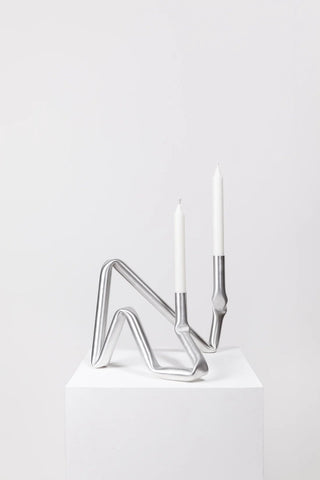Bucatini | Kerzenständer | 30cm | Aluminium | AOT - GEOSTUDIO