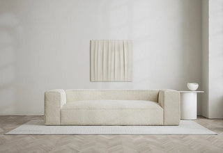 Bulky | Sofa | 240 cm | Shearling | Pearly Off White | Warm Clay | Layered - GEOSTUDIO