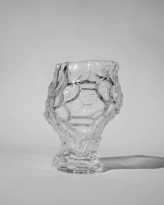 Canyon Vase I Medium I Clear I Skulpturale Glasvase I Hein Studio - GEOSTUDIO