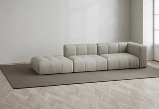 Cecco | Sofa | 297cm | Offen Links | 3 Sitzer | Leinen Look | Layered - GEOSTUDIO
