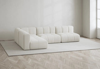 Cecco | Sofa | 304cm | Offen Links | 4 Sitzer | Leinen Look | Layered - GEOSTUDIO