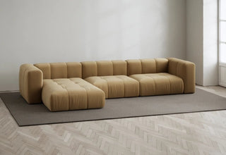 Cecco | Sofa | 324cm | Lounge Links | 3 Sitzer | Velvet | Layered - GEOSTUDIO