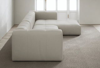 Cecco | Sofa | 324cm | Lounge Rechts | 3 Sitzer | Leinen Look | Layered - GEOSTUDIO