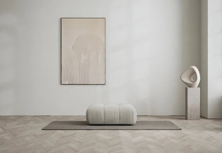 Cecco | Sofa Modul | Ottoman | 90 cm | Leinen Look | Layered - GEOSTUDIO