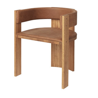 Collector Dining Chair | Stuhl | Eiche | Leder | Gepolstert | Braun | Kristina Dam - GEOSTUDIO