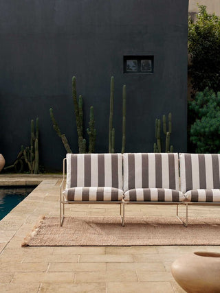 Desert | Sofa | 3 Sitzer | 233cm | Dolce | Stahl | Dark Sand | Chocolate | Outdoor | ferm LIVING - GEOSTUDIO