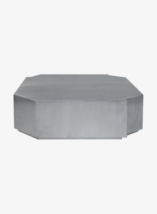 Funki Lounge Table Square | Couchtisch | 110X116cm | Brushed Aluminium | Raw Iron | Louise Roe - GEOSTUDIO