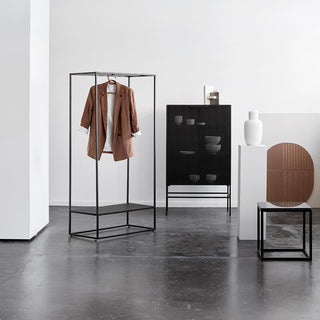 Grid Coat Stand | Garderobenständer | 160 cm | Stahl | Schwarz | Kristina Dam - GEOSTUDIO
