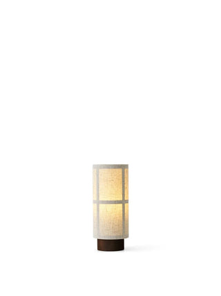 Hashira Table Lamp | Portable | Tischlampe | 23.5 cm | Leinen | Weiß | Raw | Audo - GEOSTUDIO