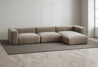 Rosso | Sofa | Lounge Right | 3 seater | 324 cm | Velvet | layered