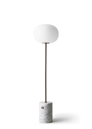 JWDA Floor Lamp | Stehleuchte | Marmor | Opalglas Bronziertes Messing | Weiß | Audo - GEOSTUDIO