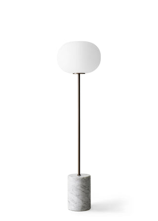 JWDA Floor Lamp | Stehleuchte | Marmor | Opalglas Bronziertes Messing | Weiß | Audo - GEOSTUDIO