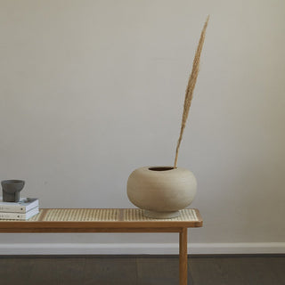 Kabin Vase | Fat | 35 cm | Keramik | Sand | 101 Copenhagen - GEOSTUDIO