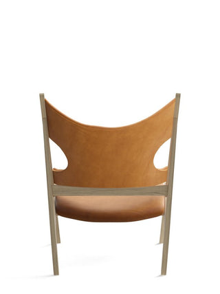 Knitting Lounge Chair | Eiche Natur | Leder | Dunes Cognac | Audo - GEOSTUDIO