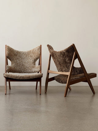 Knitting Lounge Chair | Stuhl | Eiche | Schaffell | Drake 20 | Audo - GEOSTUDIO