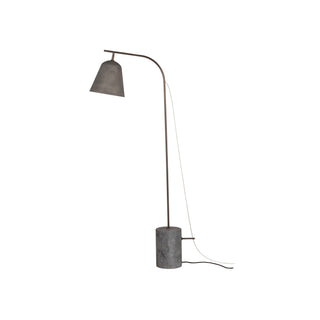 Line One Floor Lamp | Stehleuchte | 140cm | Marmor | Schwarz | Weiß | Oxidiert | Norr11 - GEOSTUDIO