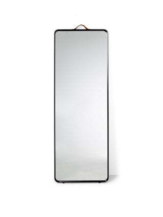 Norm Floor Mirror | Spiegel | 170 cm | Aluminium | Glas | Leder | Schwarz | Audo - GEOSTUDIO