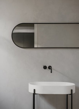 Norm Wall Mirror | Spiegel | 130 cm | Oval | Aluminium | Glas | Schwarz | Auto - GEOSTUDIO