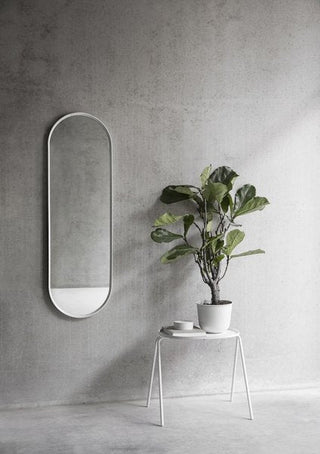 Norm Wall Mirror | Spiegel | 130 cm | Oval | Glas | Aluminium | Weiß | Audo - GEOSTUDIO