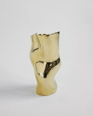 Ostrea 25 Gold I Vase I 25 cm | Messing I Hein Studio - GEOSTUDIO