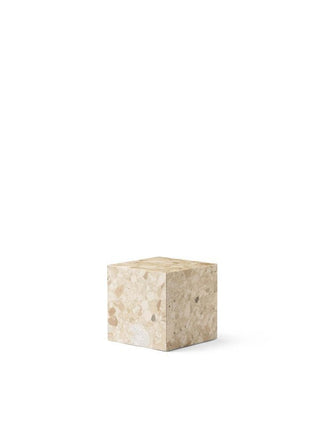 Plinth Cubic | Beistelltisch 40 cm | Sand | Kunis breccia | Audo - GEOSTUDIO