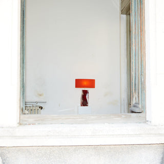 Rectangular Ceramic Lamp | Tischleuchte | 66cm | Keramik | Glasiert | Projekt 213A - GEOSTUDIO
