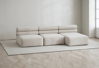 Renzo | Sofa | Lounge Rechts | 3 Sitzer | 270 cm | Velvet | Layered - GEOSTUDIO