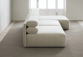 Renzo | Sofa | Lounge Rechts | 3 Sitzer | 270 cm | Velvet | Layered - GEOSTUDIO