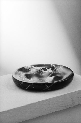 Ripple Bowl I Black Marble I Marmorschale I 30cm I Schwarz I Hein Studio - GEOSTUDIO