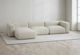 Rosso | Sofa | Lounge Links | 3 Sitzer | 324 cm | Bouclé | Layered - GEOSTUDIO