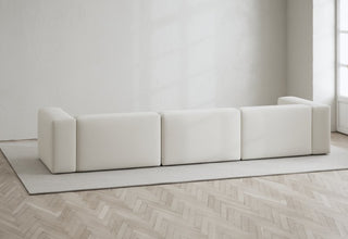 Rosso | Sofa | Lounge Links | 3 Sitzer | 324 cm | Leinen Look | Layered - GEOSTUDIO