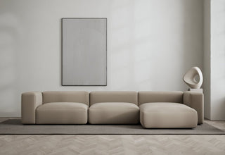 Rosso | Sofa | Lounge Rechts | 3 Sitzer | 324 cm | Bouclé | Layered - GEOSTUDIO