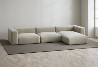Rosso | Sofa | Lounge Rechts | 3 Sitzer | 324 cm | Velvet | Layered - GEOSTUDIO