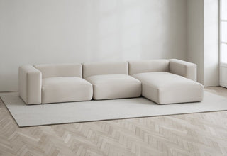 Rosso | Sofa | Lounge Rechts | 3 Sitzer | 324 cm | Velvet | Layered - GEOSTUDIO